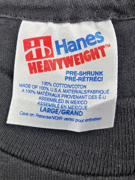 VTG Yosemite National Park Hanes Heavyweight Tee Mens Size L Single Stitch - Picture 3 of 5